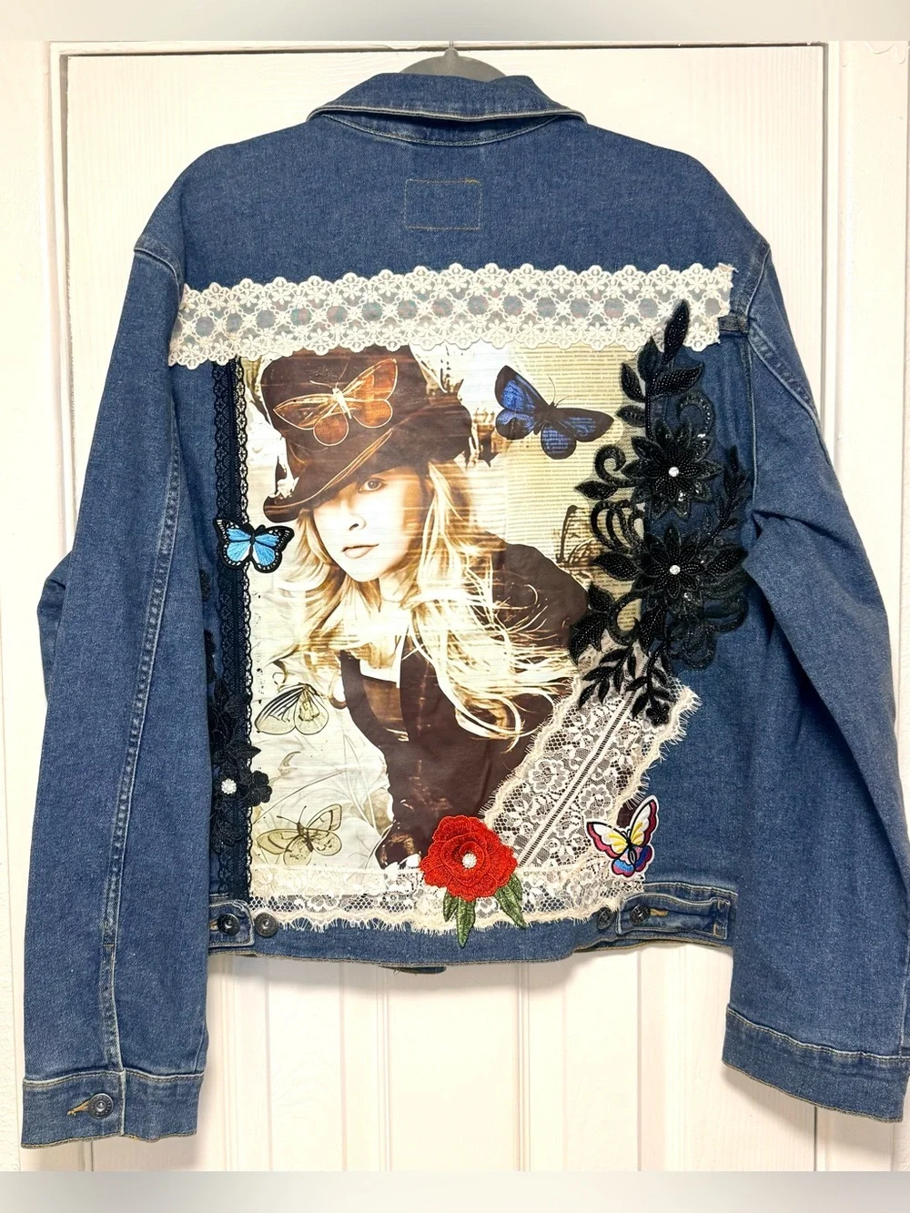 Embellished Stevie Nicks Denim Jacket - Picture 12 of 12